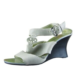 Michael Kors Women's  Gladiator Beige Leather Size 6.5M Gently Used 2025